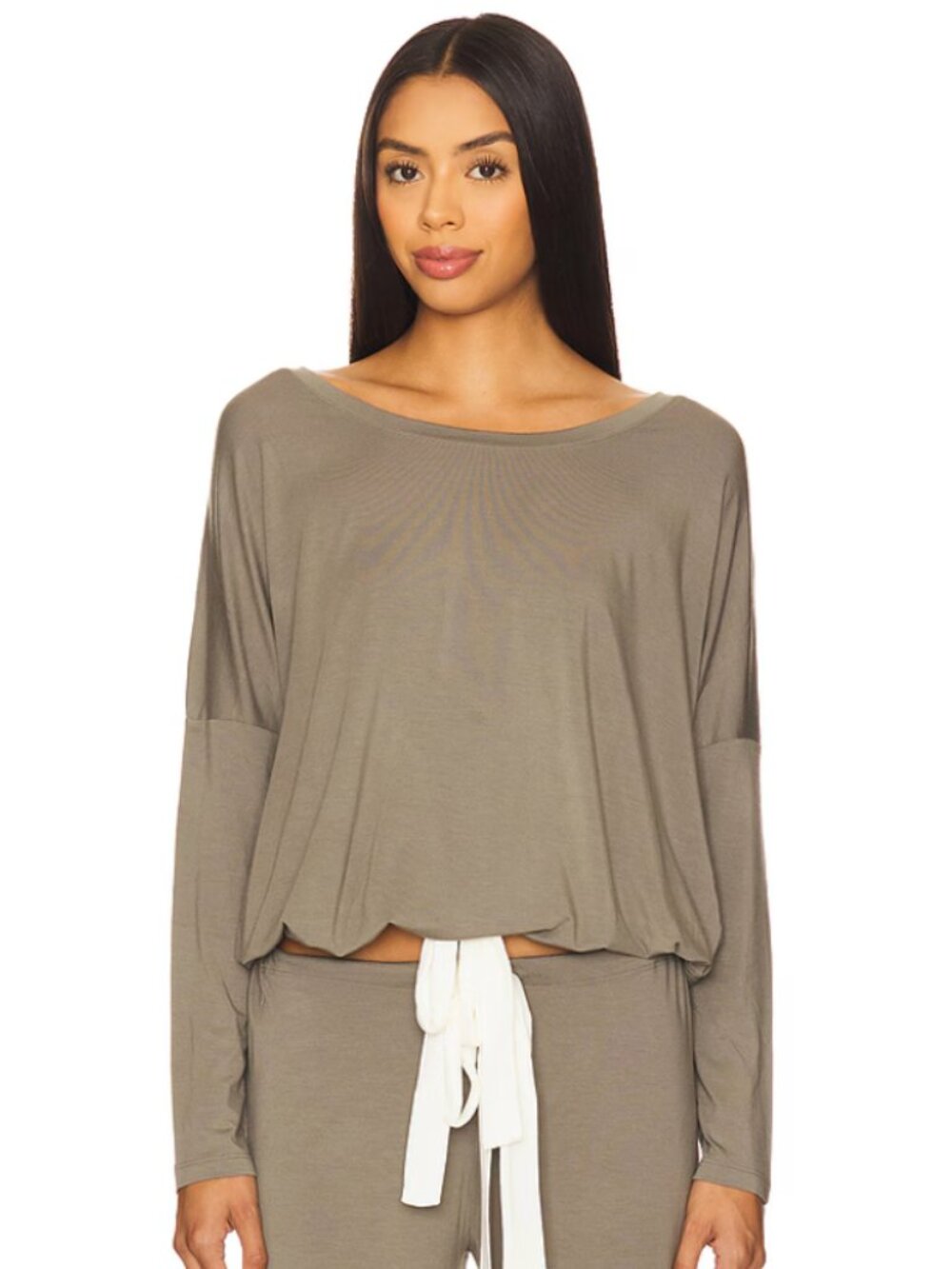 Eberjey | Gisele Slouchy Top in Smokey Olive